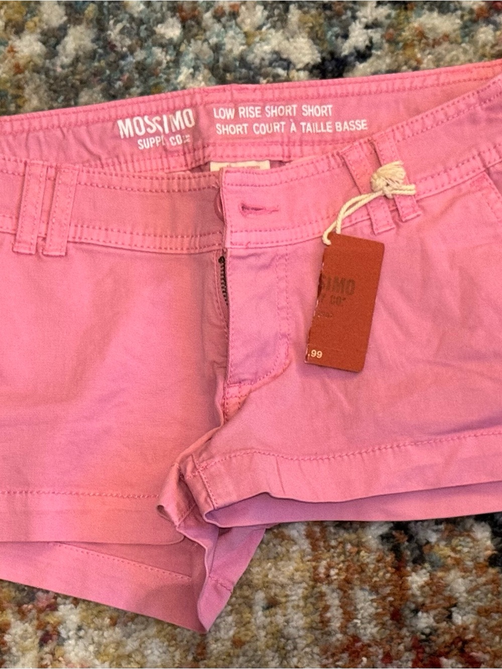 New Mossimo Supply Co. Women's Pink Low Rise Shorts